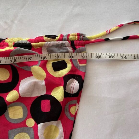 Y2K Beware Bright Pink Abstract Mesh Blouse Size Small - Picture 16 of 16